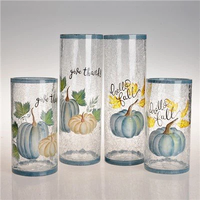 Sklenená váza s ľadom