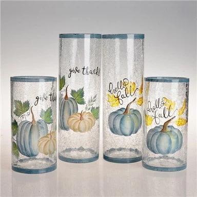 Sklenená váza s ľadom