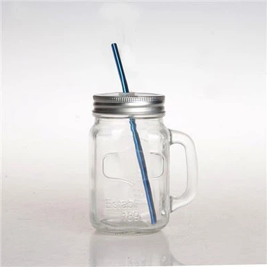 Sklenená murovaná nádoba s viečkom