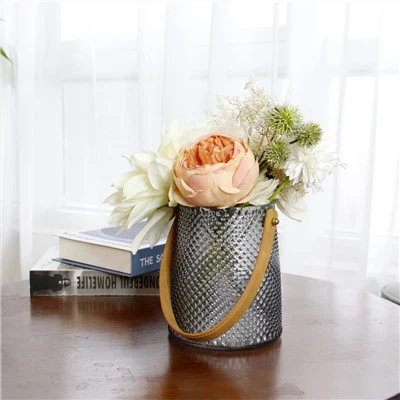 Sklenené valcové vázy Priehľadná váza na kvety