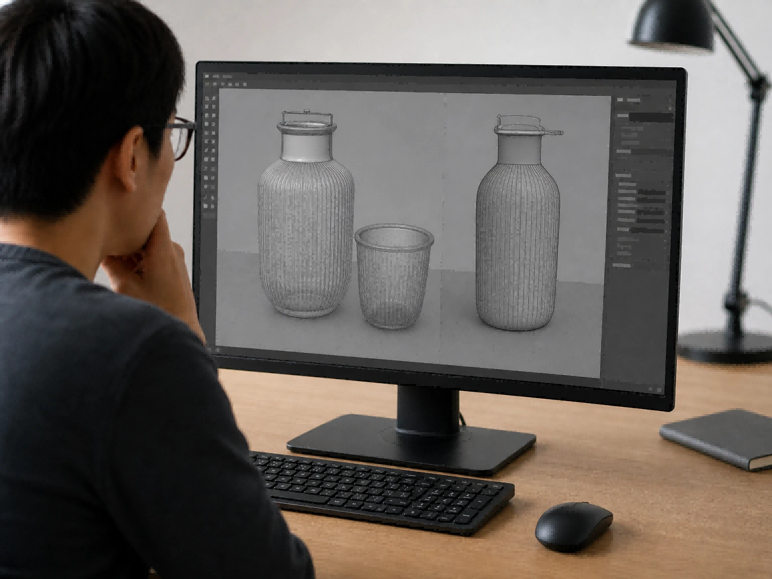 Step 3: 3D rendering and virtual mock-up Step 3: 3D rendering and virtual mock-up